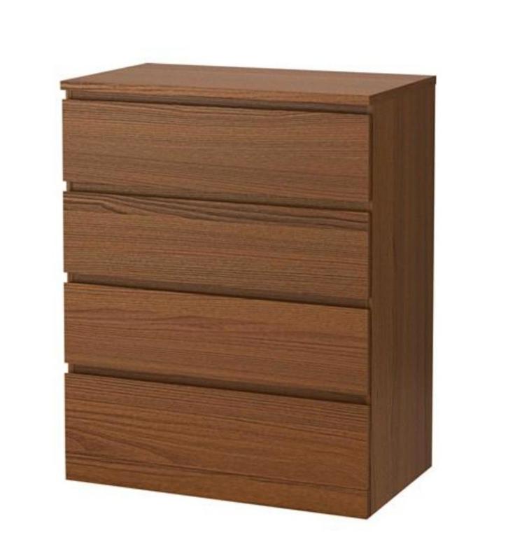 2x Malm Ikea ladekasten, bruin - gebruikt [ZSM WEG], Huis en Inrichting, Kasten | Ladekasten, Gebruikt, Minder dan 100 cm, 50 tot 100 cm