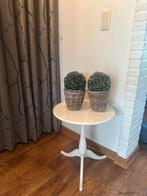 2x rieten bloempot met kunt buxus bol samen €15,-, Ophalen