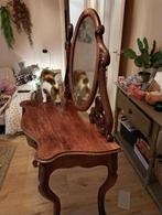 Antieke kaptafel met spiegel, Huis en Inrichting, Tafels | Kaptafels, Gebruikt, 100 tot 150 cm, 150 tot 200 cm, Hout