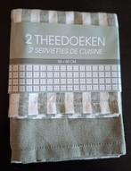 Nieuw! 2 Theedoeken 50x50. 100% katoen., Huis en Inrichting, Keuken | Textiel, Ophalen of Verzenden, Nieuw, Groen, Theedoek of Handdoek
