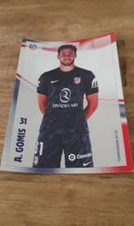 Spelers kaart A Gomes Atletico Madrid, Verzenden, Nieuw, Buitenlandse clubs, Spelerskaart