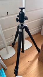 Manfrotto statief met kop, Ophalen of Verzenden, Zo goed als nieuw, 175 cm of meer, Driepoot