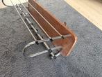 Kapstok Vintage teak chroom, Gebruikt, Minder dan 100 cm, Hout, Ophalen