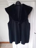 Bodywarmer met bontkraag - Maat 42, Kleding | Dames, Bodywarmers, Verzenden, Zwart, Maat 42/44 (L), Onbekend