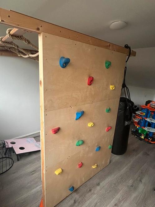 Klimrek met klimnet en klimwand, Kinderen en Baby's, Speelgoed | Buiten | Speeltoestellen, Gebruikt, Klimnet, Klimwand, Aanbouwonderdeel