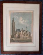 Litho De Groote Kerk te 's Hage Grote of Sint-Jacobskerk, Antiek en Kunst, Kunst | Litho's en Zeefdrukken, Ophalen of Verzenden