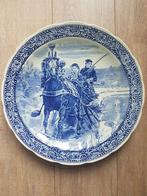 Delfts blauw bord 40 cm, Antiek en Kunst, Antiek | Wandborden en Tegels, Ophalen of Verzenden