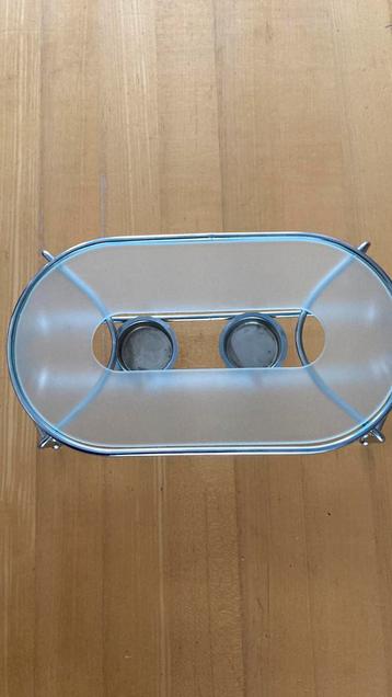 schotelwarmer - rechaud - 2 pits - RVS beschikbaar voor biedingen