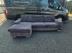 Mooie Ribstof Loungebank (Taupe/Grijs), Ophalen