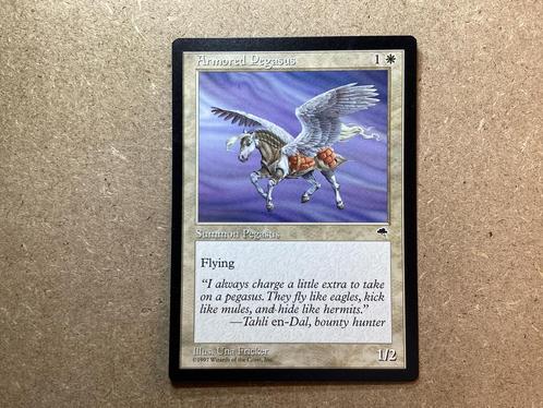 1x Armored Pegasus (Excellent), Hobby en Vrije tijd, Verzamelkaartspellen | Magic the Gathering, Zo goed als nieuw, Losse kaart