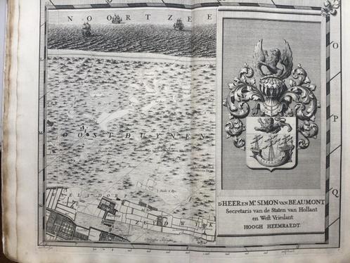 Delfland, Cruquius, Delflant’s, 5e Stuk met  Den Haag, 1712, Antiek en Kunst, Kunst | Etsen en Gravures, Verzenden