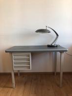 Industrieel robuust stalen bureau retro jaren 60, Ophalen, Gebruikt