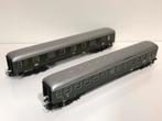 Marklin H0 4022 4026 personenrijtuig en bagagerijtuig blik, Hobby en Vrije tijd, Modeltreinen | H0, Wisselstroom, Gebruikt, Wagon