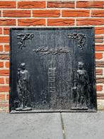 Haardplaat " Allegorische voorstelling ", Antiek en Kunst, Curiosa en Brocante, Ophalen