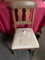 Eiken tafel + 4 stoelen - Opknapper, Antiek en Kunst, Ophalen