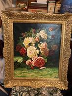 Mooi schilderij met bloemen gesigneerd, Antiek en Kunst, Ophalen