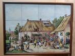 Tegeltableau Boeren Kermis - naar David Teniers, Antiek en Kunst, Ophalen of Verzenden