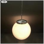 Vintage opaline lamp Hanglamp Schoollamp Kloosterlamp, Huis en Inrichting, Ophalen, Gebruikt, Vintage, Glas