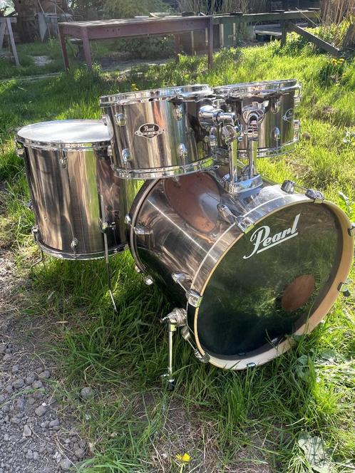 Pearl Export Chrome | Akoestisch Drumstel | Eyecatcher!, Muziek en Instrumenten, Drumstellen en Slagwerk, Gebruikt, Pearl, Ophalen