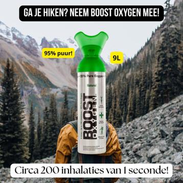 Hiken & Wandelen: Extra Energie met Pure Zuurstof van Boost! beschikbaar voor biedingen