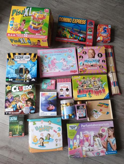 Spelletjes Collectie - PISA XL, Cluedo, Domino Express, Hobby en Vrije tijd, Gezelschapsspellen | Bordspellen, Zo goed als nieuw