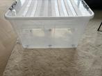 Opbergbox met wieltjes 80x50x50 / 150L, Doe-het-zelf en Verbouw, Kratten en Dozen, Ophalen, Gebruikt, 40 tot 60 cm, 75 tot 100 cm