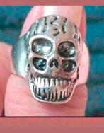 Ringen doodshoofd maat 18 en 20, Sieraden, Tassen en Uiterlijk, Ringen, Verzenden, Nieuw, Zilver