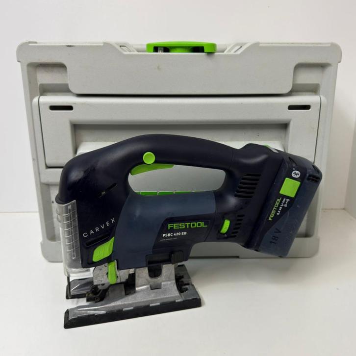 Festool PSBC 420-EB Decoupeerzaag + 5.0Ah accu | Zeer netjes, Doe-het-zelf en Verbouw, Gereedschap | Zaagmachines, Zo goed als nieuw
