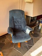 Fauteuil draaibaar, Ophalen, Gebruikt, 50 tot 75 cm, Leer