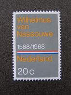 1968: NVPH 908, Volkslied Wilhelmus 400 jaar; postfris, Postzegels en Munten, Ophalen of Verzenden, Na 1940, Postfris