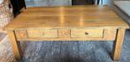 Salontafel 130 x 70 met twee lades, Ophalen, Gebruikt, 100 tot 150 cm, 50 tot 100 cm