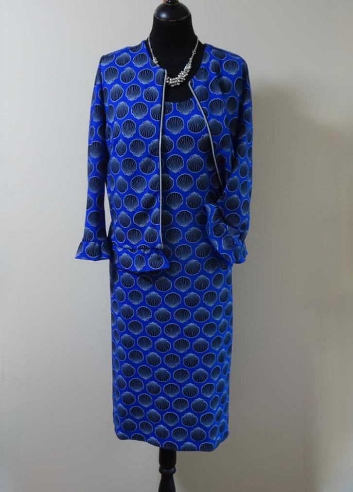 Mooi nieuw Juffrouw Jansen setje jasje en jurk, Kleding | Dames, Jurken, Nieuw, Maat 42/44 (L), Overige kleuren, Onder de knie
