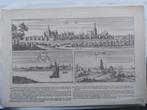 U040 / Montfoort , Wijk bij Duurstede en Rhenen Gravure 1674, Ophalen of Verzenden