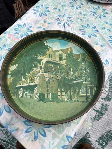 Vintage Heineken Dienblad met Gebruiksporen beschikbaar voor biedingen