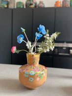 Vaas met Bloemmotief en Gouden Rand, Antiek en Kunst, Antiek | Vazen, Ophalen of Verzenden