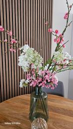 Bloemen in vaas, Overige kleuren, 50 tot 75 cm, Ophalen of Verzenden, Glas