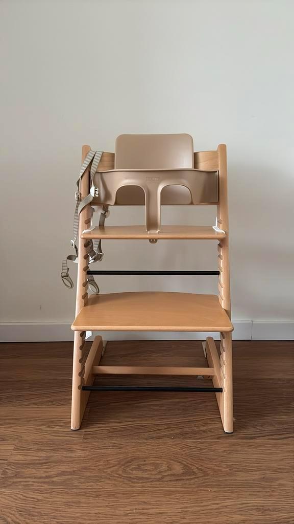 Stokke Tripp Trapp eetstoel naturel, Kinderen en Baby's, Kinderstoelen, Nieuw, Meegroeistoel, Aanschuifbaar, Afneembaar eetblad