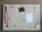 mooi memobord van hout, Huis en Inrichting, Woonaccessoires | Memoborden, Ophalen of Verzenden, Zo goed als nieuw, Overige typen