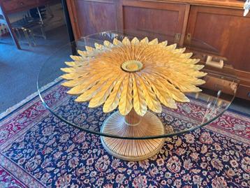 Unieke tafel Chelini Marguerite Flower table 130 cm doorsnee beschikbaar voor biedingen