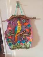 Geborduurde Vogel Wandhanger - Uniek en Decoratief, Ophalen of Verzenden