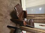 Leren Fauteuil, Ophalen, Gebruikt, 50 tot 75 cm, Leer