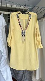 Damesblouse maat 38 - 40 of als jurk maat M nieuwstaat, Ophalen of Verzenden, Zo goed als nieuw, Maat 38/40 (M), Geel