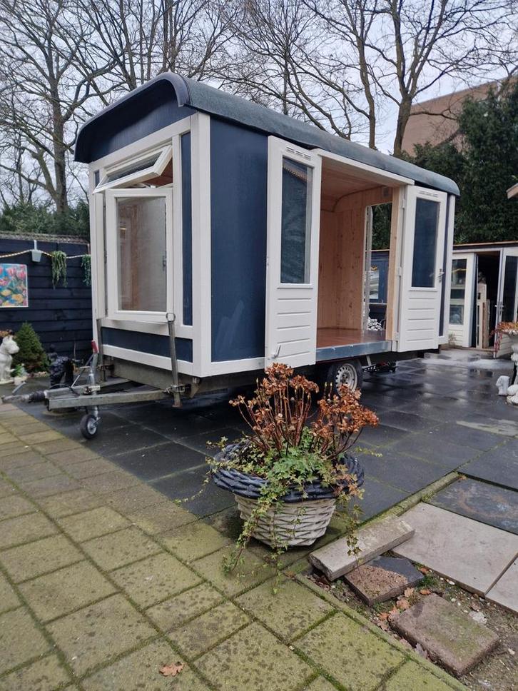 Pipowagen / Tinyhouse - Geïsoleerd & snelverkeer 80km, Doe-het-zelf en Verbouw, Bouwketen en Schaftketen, Ophalen of Verzenden