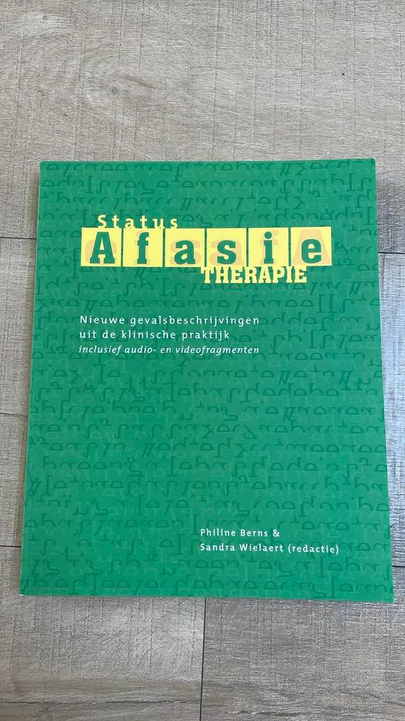 Status afasietherapie, Boeken, Wetenschap, Zo goed als nieuw, Ophalen of Verzenden
