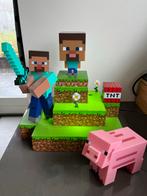 Minecraft Lamp + Extra Lampje, Ophalen of Verzenden, Zo goed als nieuw