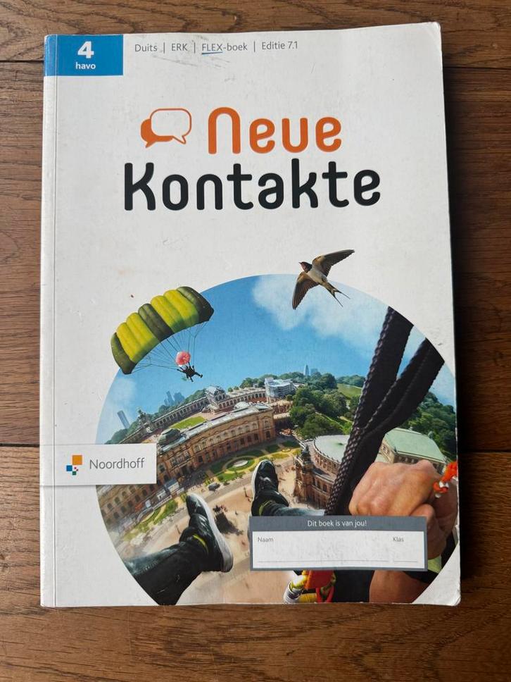 Neue Kontakte Duits 4 Havo - Leerboek, Boeken, Schoolboeken, Zo goed als nieuw, Duits, HAVO, Ophalen of Verzenden