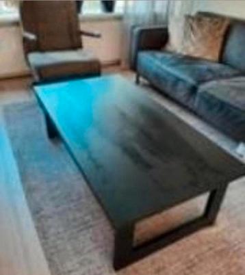 Mat zwarte salon tafel "Custer stijl" beschikbaar voor biedingen