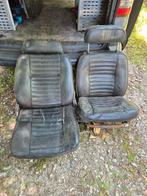 Volvo 140 serie stoelen zwart leer, Auto-onderdelen, Interieur en Bekleding, Ophalen, Volvo
