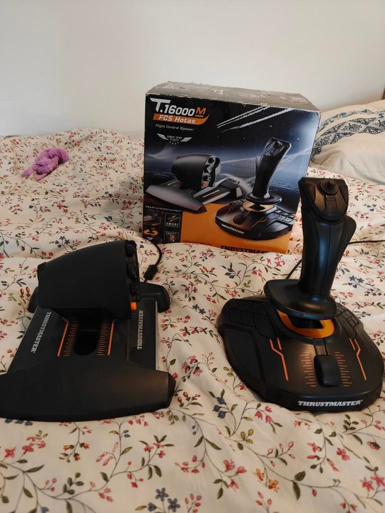 Thrustmaster T16.000M met TWCS Throttle, Computers en Software, Joysticks, Gebruikt, Ophalen