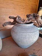 Grote kruik / pot hoffz aura peeperkorn, Ophalen, Zo goed als nieuw, Rechthoekig, Hout